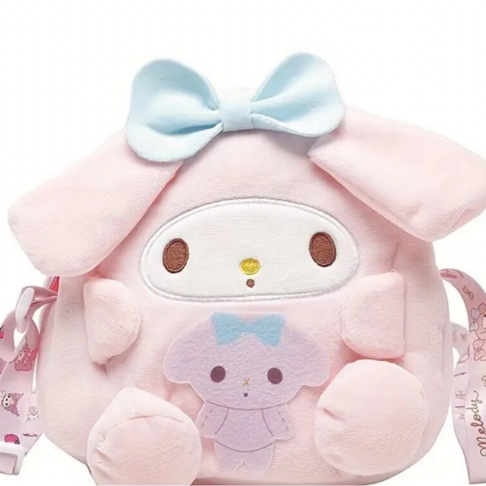 Sanrio My Melody Crossbody Purse /Tote & FREE Hello Kitty & Friends GEL PEN SET